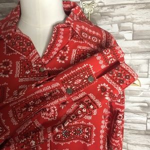 Johnny Appleseed handkerchief button up